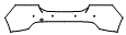 Rear Bumper Kit pattern for the 2017 Jaguar XE
