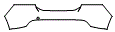 Rear Bumper Kit pattern for the 2017 Jaguar XE