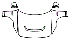Full Hood, Fender and Mirror Kit pattern for the 2019 Jaguar XE