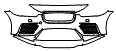 Bumper Kit pattern for the 2019 Jaguar XE