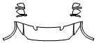 Hood, Fender and Mirror Kit pattern for the 2019 Jaguar F-Pace