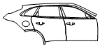 Door and Rear Fender Kit pattern for the 2026 Jaguar F-Pace