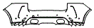 Rear Bumper Kit pattern for the 2021 Jaguar F-Pace