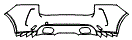 Rear Bumper Kit pattern for the 2021 Jaguar F-Pace