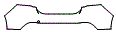 Rear Bumper Kit pattern for the 2020 Jaguar XE
