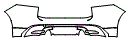 Rear Bumper Kit pattern for the 2018 Jaguar F-Pace