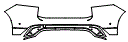 Rear Bumper Kit pattern for the 2026 Jaguar F-Pace