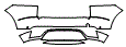 Rear Bumper Kit pattern for the 2022 Jaguar E-Pace