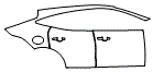 Door and Rear Fender Kit pattern for the 2024 Jaguar E-Pace