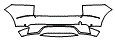 Rear Bumper Kit pattern for the 2018 Jaguar E-Pace