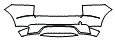 Rear Bumper Kit pattern for the 2018 Jaguar E-Pace