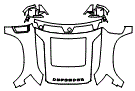 Full Hood, Fender and Mirror Kit pattern for the 2022 Land Rover Defender