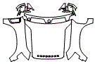 Full Hood, Fender and Mirror Kit pattern for the 2022 Land Rover Defender