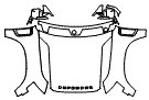 Full Hood, Fender and Mirror Kit pattern for the 2025 Land Rover Defender