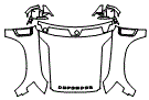 Full Hood, Fender and Mirror Kit pattern for the 2022 Land Rover Defender