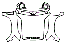 Full Hood, Fender and Mirror Kit pattern for the 2025 Land Rover Defender
