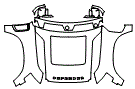 Full Hood, Fender and Mirror Kit pattern for the 2025 Land Rover Defender