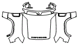 Full Hood, Fender and Mirror Kit pattern for the 2025 Land Rover Defender