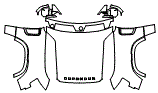 Full Hood, Fender and Mirror Kit pattern for the 2022 Land Rover Defender