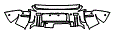 Rear Bumper Kit pattern for the 2022 Land Rover Defender