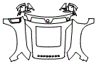 Full Hood, Fender and Mirror Kit pattern for the 2025 Land Rover Defender