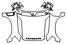 Full Hood, Fender and Mirror Kit pattern for the 2025 Land Rover Defender