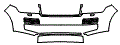 Grille and Bumper Kit pattern for the 2016 Land Rover Range Rover
