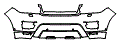 Bumper Kit pattern for the 2014 Land Rover Range Rover Sport
