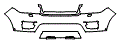 Bumper Kit pattern for the 2014 Land Rover Range Rover Sport