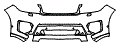 Bumper Kit pattern for the 2015 Land Rover Range Rover Sport