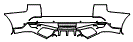 Rear Bumper Kit pattern for the 2015 Land Rover Range Rover Sport