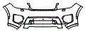 Bumper Kit pattern for the 2015 Land Rover Range Rover Sport