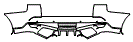 Rear Bumper Kit pattern for the 2015 Land Rover Range Rover Sport
