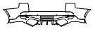 Rear Bumper Kit pattern for the 2015 Land Rover Range Rover Sport