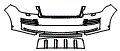 Bumper Kit pattern for the 2022 Land Rover Range Rover (Previous Generation)
