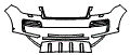 Bumper Kit pattern for the 2019 Land Rover Range Rover