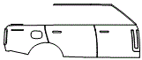 Door and Rear Fender Kit pattern for the 2022 Land Rover Range Rover (New Generation)