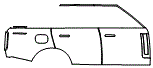 Door and Rear Fender Kit pattern for the 2022 Land Rover Range Rover (New Generation)