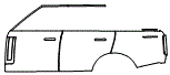 Door and Rear Fender Kit pattern for the 2022 Land Rover Range Rover (New Generation)