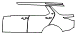 Rear Fender and Door Kit pattern for the 2017 Land Rover Discovery