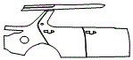 Rear Fender and Door Kit pattern for the 2017 Land Rover Discovery