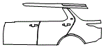 Door and Rear Fender Kit pattern for the 2027 Land Rover Discovery