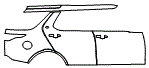 Door and Rear Fender Kit pattern for the 2027 Land Rover Discovery