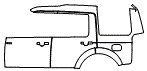 Door and Rear Fender Kit pattern for the 2016 Land Rover LR4