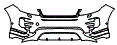 Bumper Kit pattern for the 2020 Land Rover Range Rover Evoque
