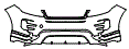 Bumper Kit pattern for the 2022 Land Rover Range Rover Evoque
