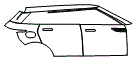 Door and Rear Fender Kit pattern for the 2027 Land Rover Range Rover Evoque