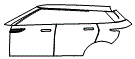 Door and Rear Fender Kit pattern for the 2027 Land Rover Range Rover Evoque