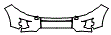 Bumper Kit pattern for the 2012 Land Rover Range Rover Evoque