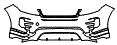 Bumper Kit pattern for the 2027 Land Rover Range Rover Evoque